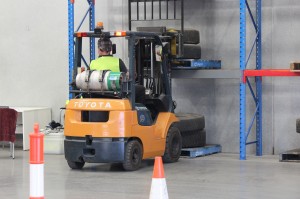 Yugo Driving School Forklift in Operation