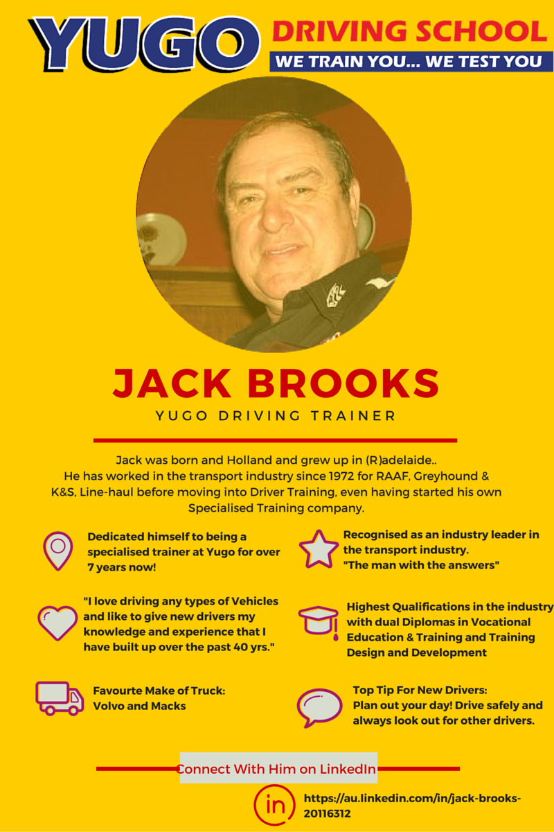 Yugo Driving Trainer Jack Brooks | Yugo Driving School